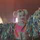 Margot Robbie as Harley Quinn.